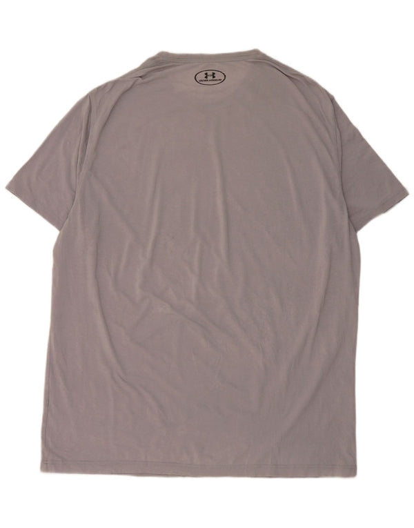 Γραφικό T-Shirt UNDER Armour Ανδρικό Heat Gear Top XL Grey