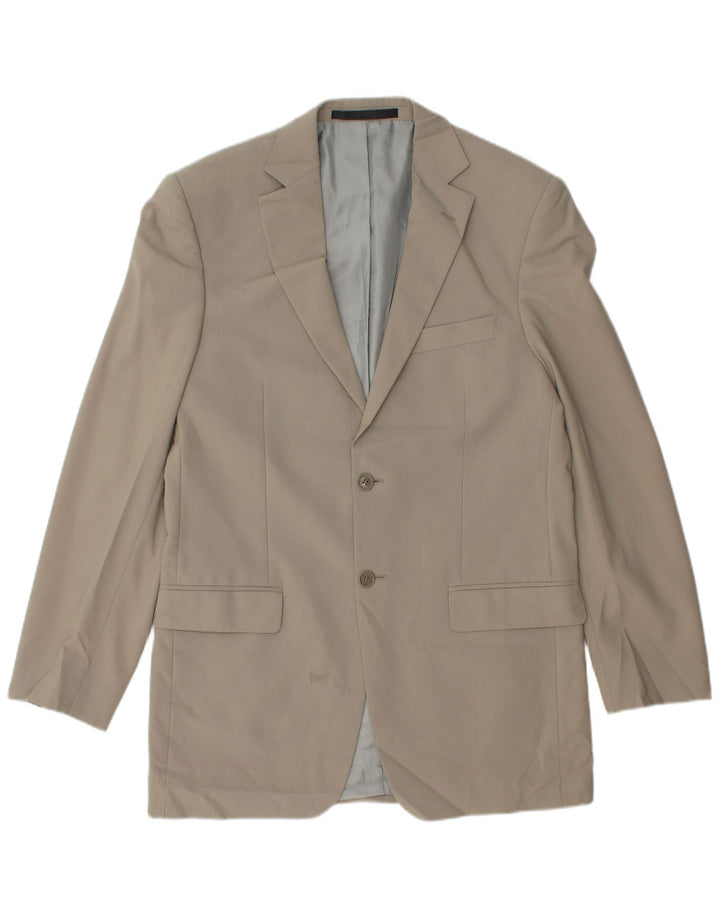 Marks & Spencer Ανδρικό μπλέιζερ με 2 κουμπιά μπουφάν UK 38 Medium Beige Polyester