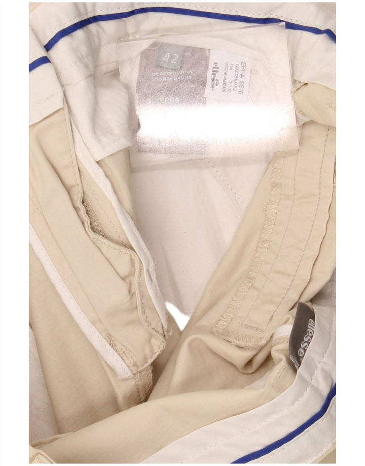 ELLESSE Γυναικείο Σορτς Chino IT 42 Medium W30 Beige Βαμβακερό