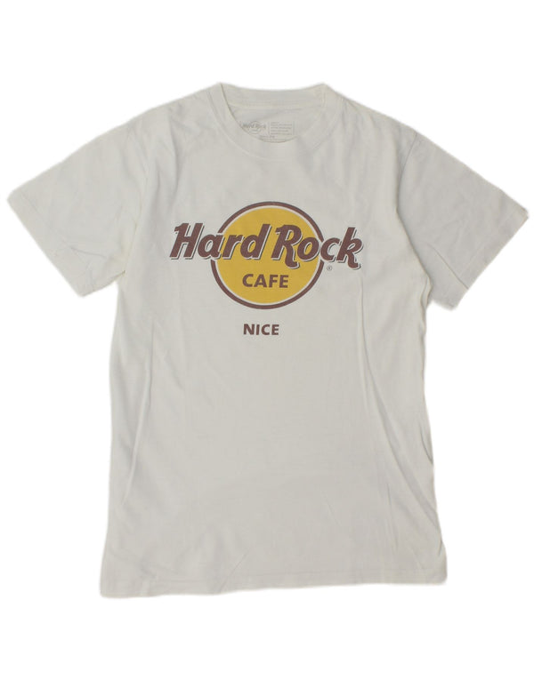 Hard Rock Cafe Ανδρικό Μπλουζάκι Nice Graphic T-Shirt Small White βαμβακερό