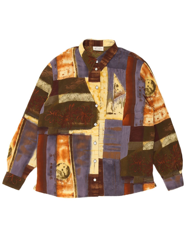 Erto Γυναικείο Πουκάμισο Μπλούζα EU 44 XL Πολύχρωμο Patchwork Πολυεστέρας