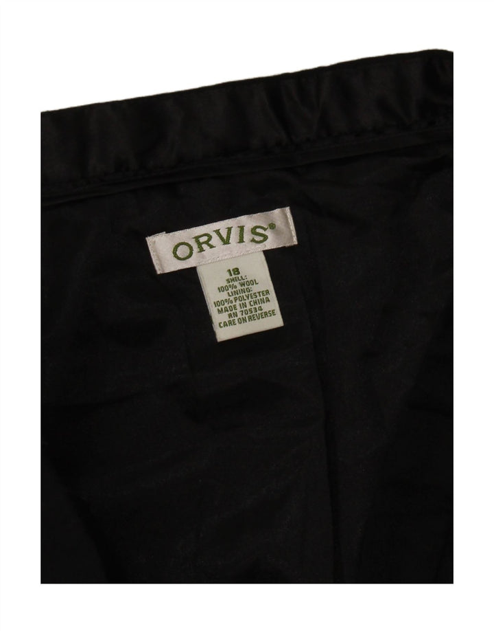 Orvis Γυναικεία Τρομπέτα Φούστα US 18 2XL W38 Μαύρη Μάλλινη