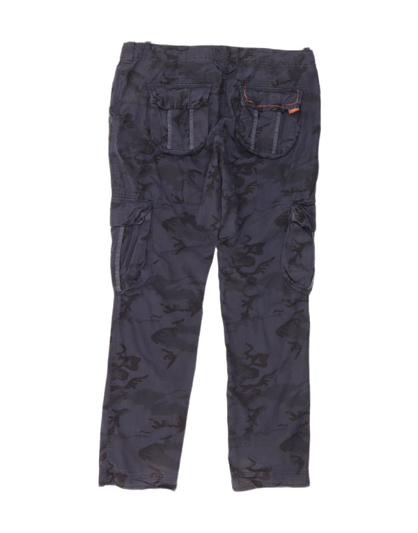 Superdry Ανδρικό κωνικό παντελόνι Cargo Large W40 L34 Navy Blue Camouflage
