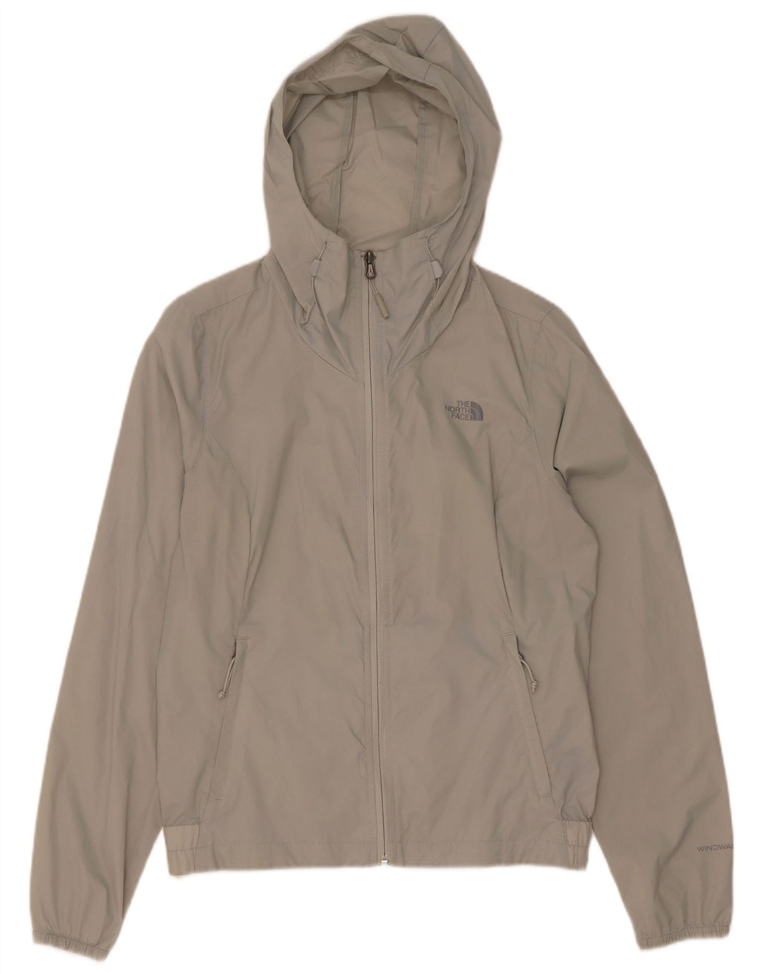 The North Face γυναικείο μπουφάν βροχής μεγάλου μεγέθους με κουκούλα UK 10 Small Grey Nylon