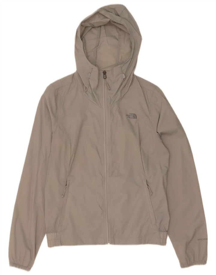 The North Face γυναικείο μπουφάν βροχής μεγάλου μεγέθους με κουκούλα UK 10 Small Grey Nylon