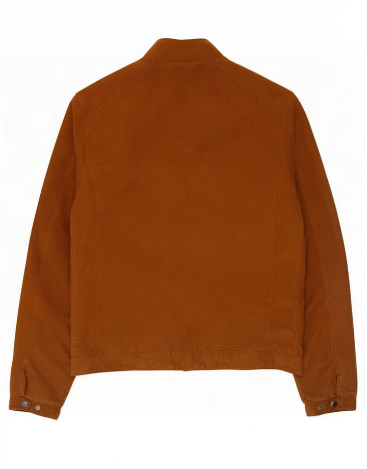 Zara Ανδρικό Bomber Jacket UK 38 Medium Brown Polyester