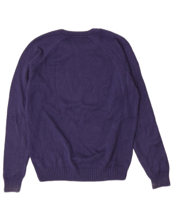 Lacoste Boys Graphic Boat Neck Jumper πουλόβερ 11-12 ετών Μπλε βαμβακερό