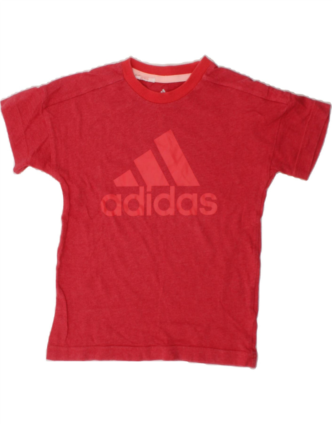 ADIDAS Boys Graphic T-Shirt Top 4-5 Years Red Vintage Adidas and Second-Hand Adidas from Messina Hembry 