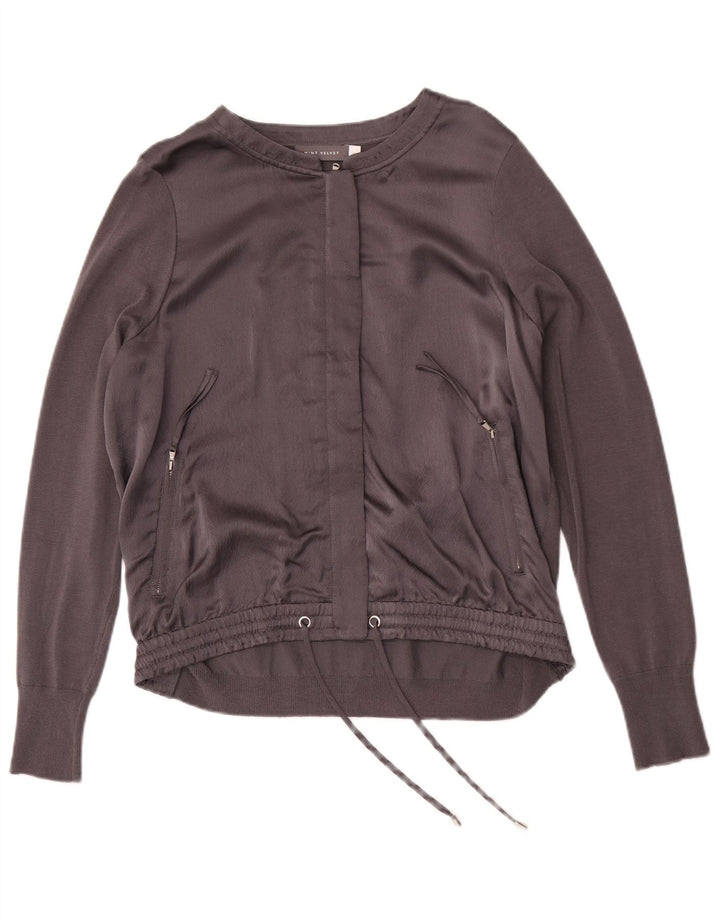 Γυναικεία αθλητική φόρμα MINT VELVET Top Jacket UK 12 Medium Grey Silk