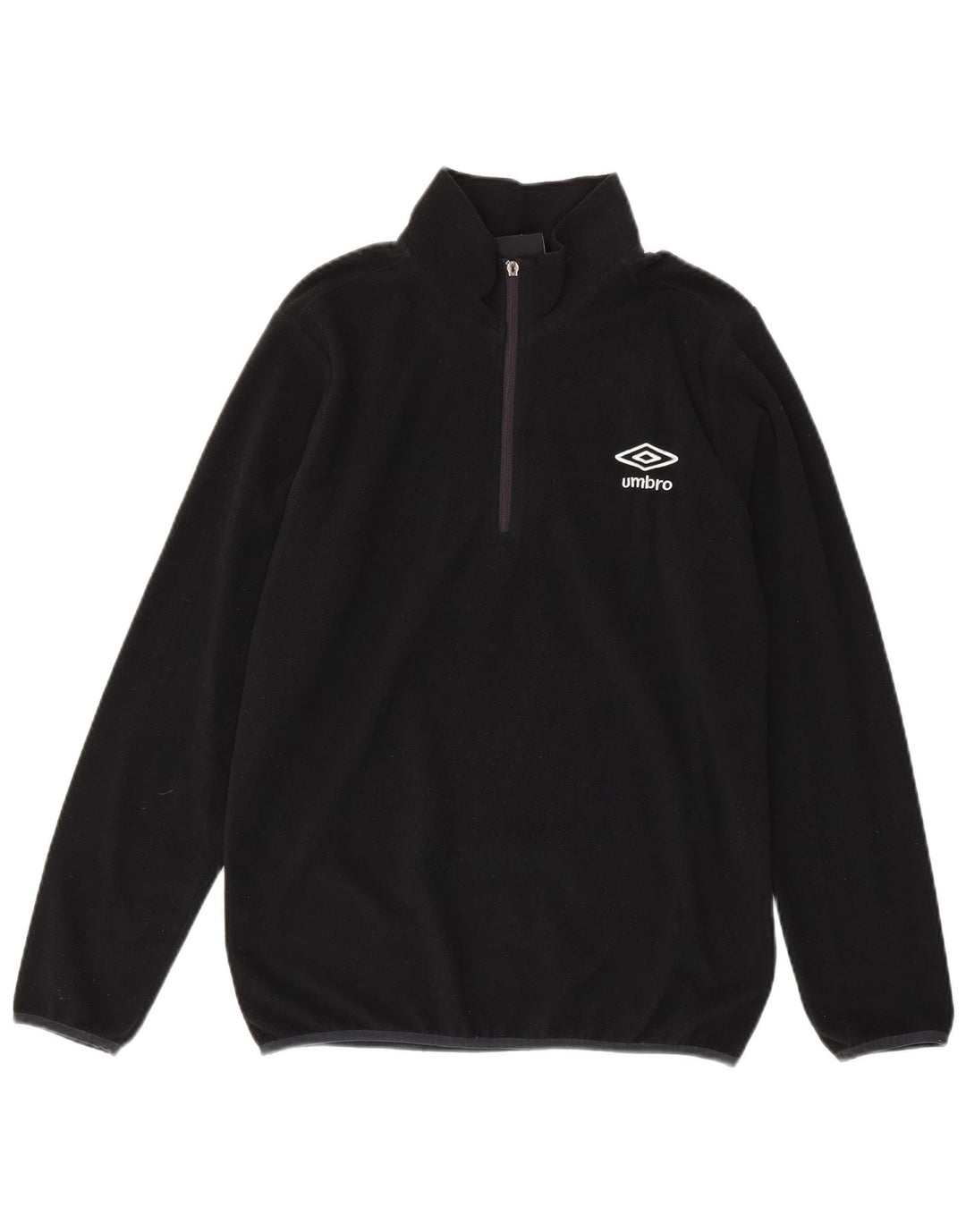 Umbro Ανδρικό φερμουάρ Fleece Jumper Μεσαίο Μαύρο Πολυεστέρας