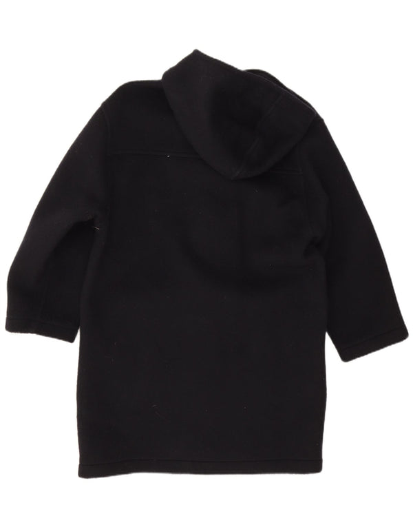 Vintage Ανδρικό παλτό Duffle με κουκούλα UK 38 μεσαίο ναυτικό παρθένο μαλλί