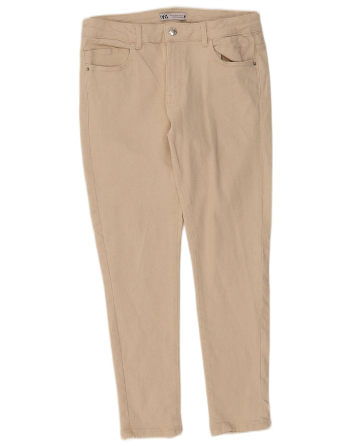 Zara Γυναικείο Slim Jeans EU 42 Large W32 L28 Beige