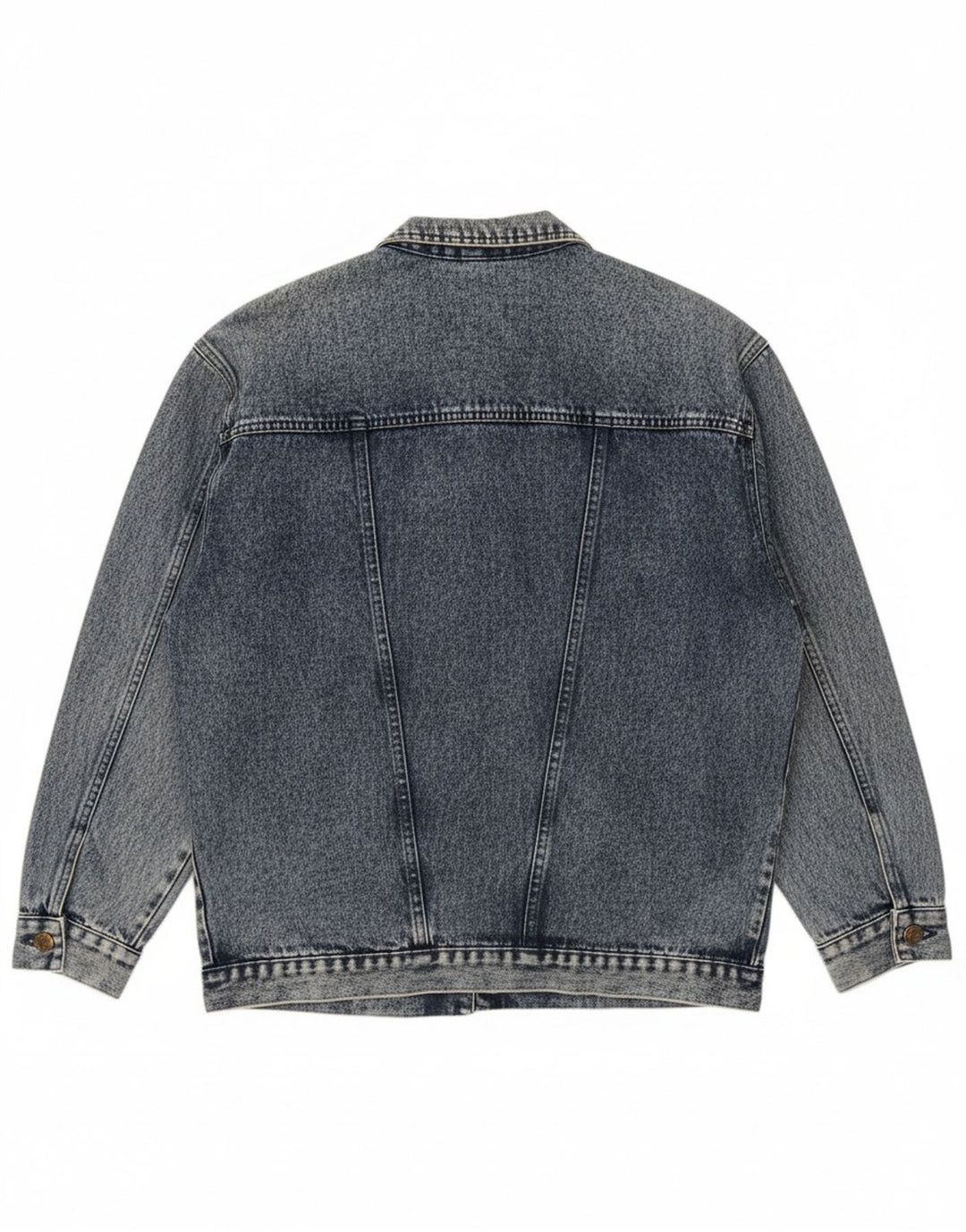 VINTAGE Womens Oversized Denim Jacket UK 20 2XL Blue Cotton