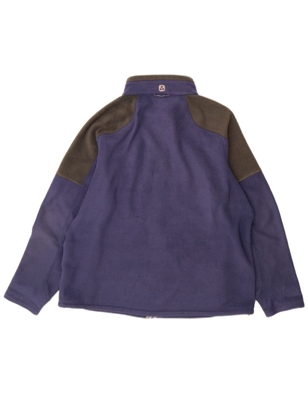 TOG 24 Ανδρικό Fleece Jacket UK 44 2XL Blue Colorblock Polyester