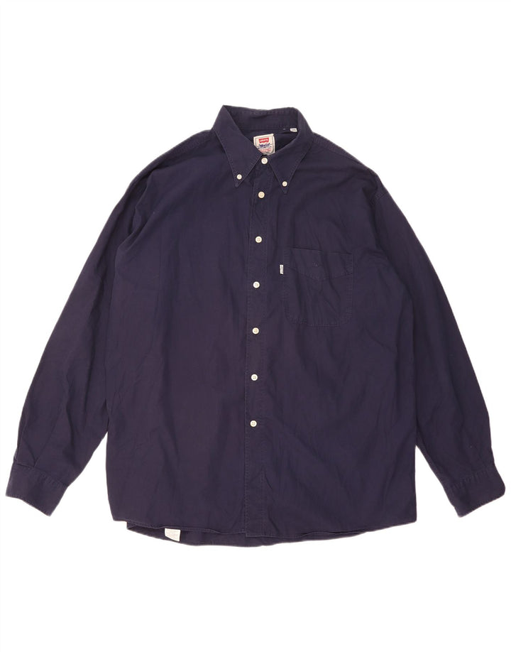 Ανδρικό πουκάμισο Levi's 2XL Navy Blue Cotton