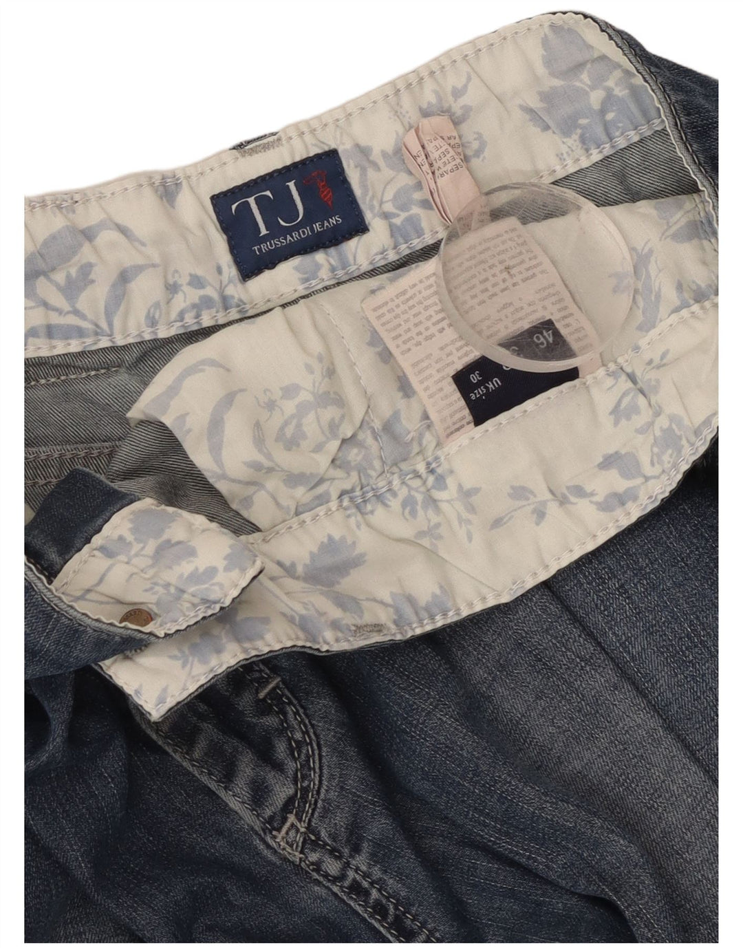 Ανδρικό τζιν Trussardi Cropped W30 L24 Μπλε βαμβακερό