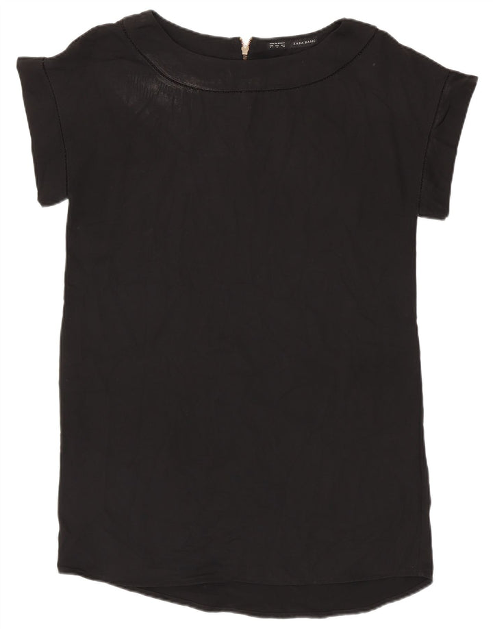 Γυναικεία μπλούζα ZARA Top UK 16 Large Black