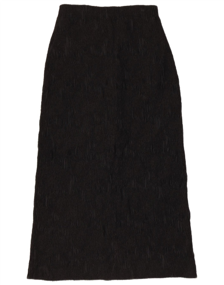 Sylvia Heise Γυναικεία Maxi Φούστα UK 12 Medium W28 Μαύρη βισκόζη