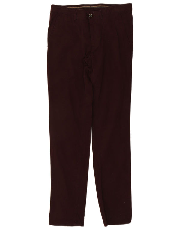 Massimo Dutti Ανδρικό Slim παντελόνι Chino W32 L33 Βαμβακερό μπορντό