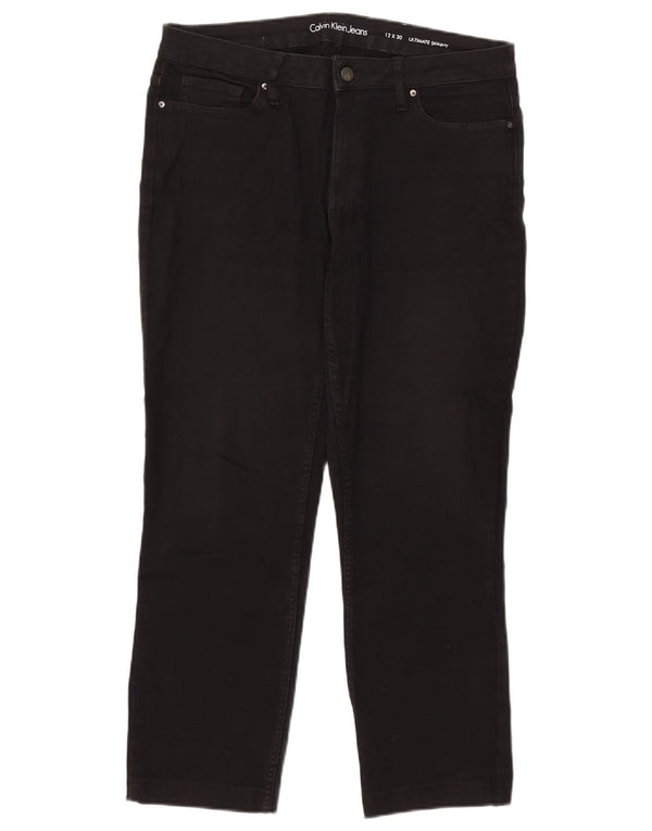 Calvin Klein Crop Skinny Jeans Large W32 L25 Μαύρο βαμβακερό