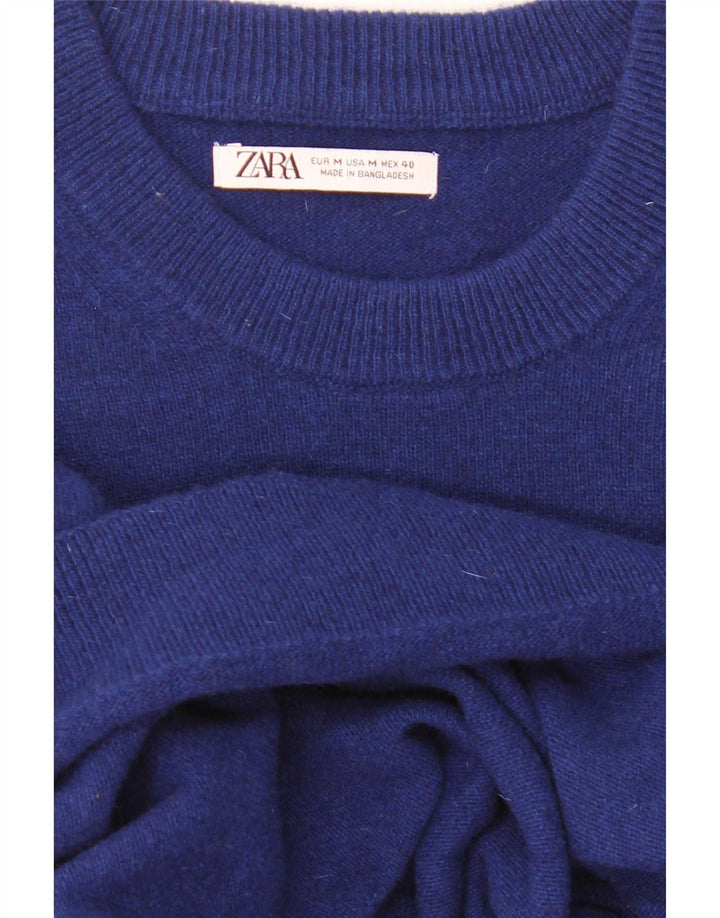 Ανδρικό πουλόβερ Zara Crew Neck Jumper Μεσαίο Μπλε