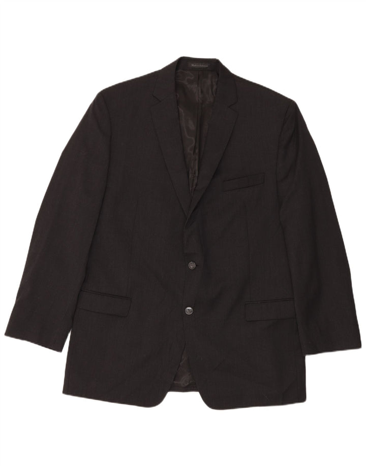 Calvin Klein Ανδρικό σακάκι σακάκι με 2 κουμπιά UK 44 2XL γκρι μαλλί