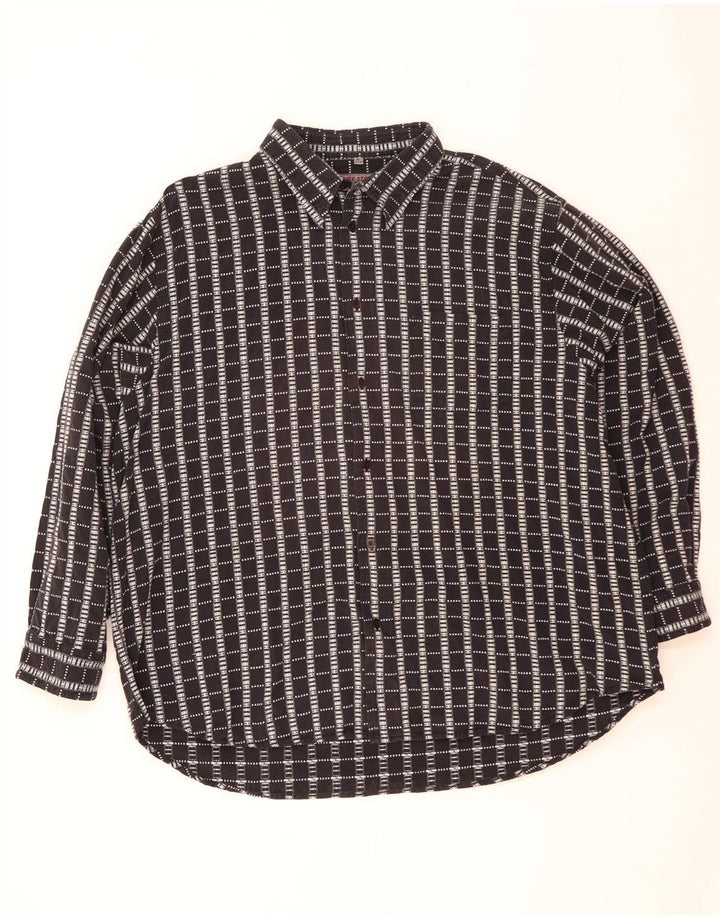 Ανδρικό πουκάμισο Vintage 47/48 2XL Navy Blue Check Cotton