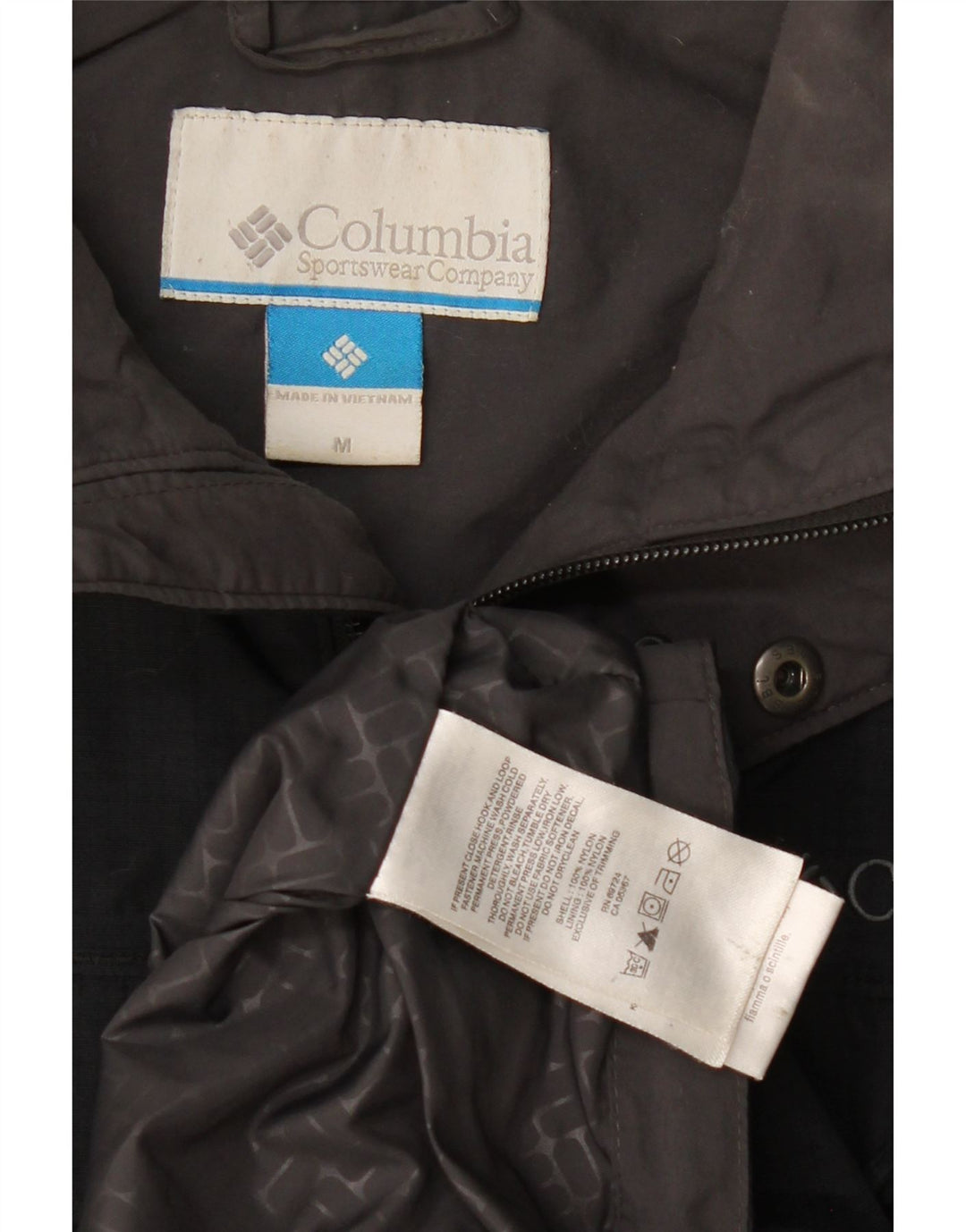 Ανδρικό μπουφάν με κουκούλα Columbia UK 38 Medium Black Nylon