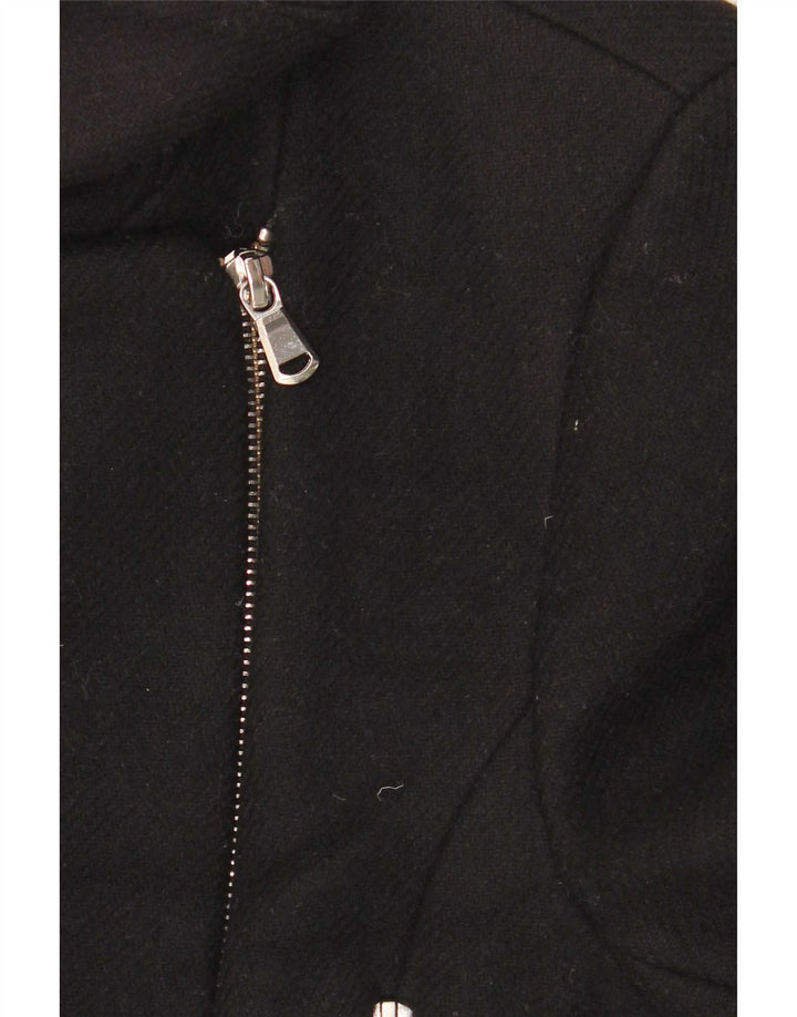 Zara Γυναικείο Παλτό UK 14 Large Μαύρο