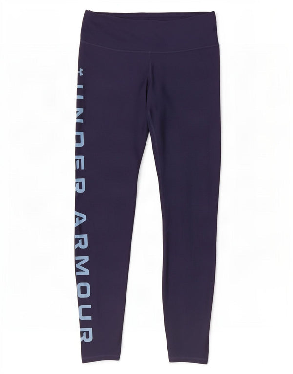 Under Armour Γυναικεία Heat Gear Graphic κολάν UK 12 Medium Navy Blue