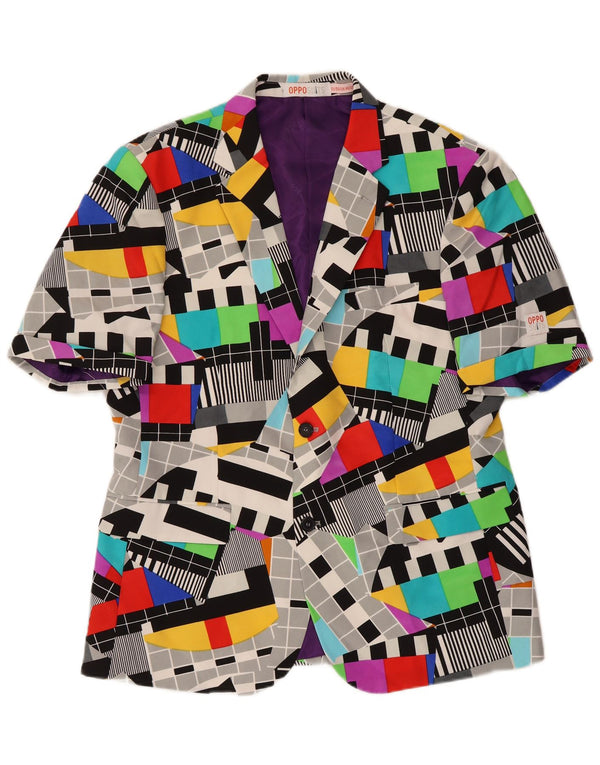 Opposuits Ανδρικό σακάκι με 2 κουμπιά σακάκι UK 46 3XL πολύχρωμο γεωμετρικό