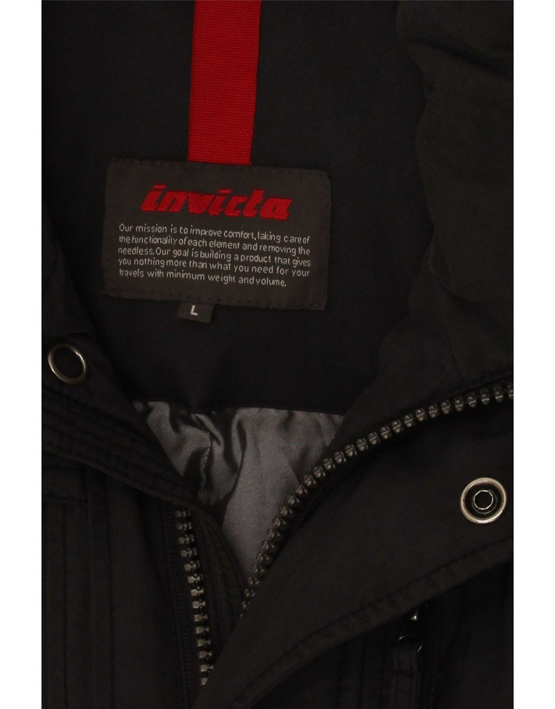 Invicta Ανδρικό μπουφάν UK 40 Large Grey Nylon