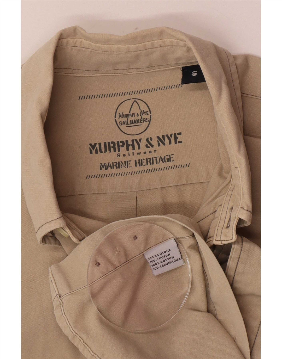 Ανδρικό πουκάμισο Murphy & Nye, μικρό μπεζ βαμβακερό