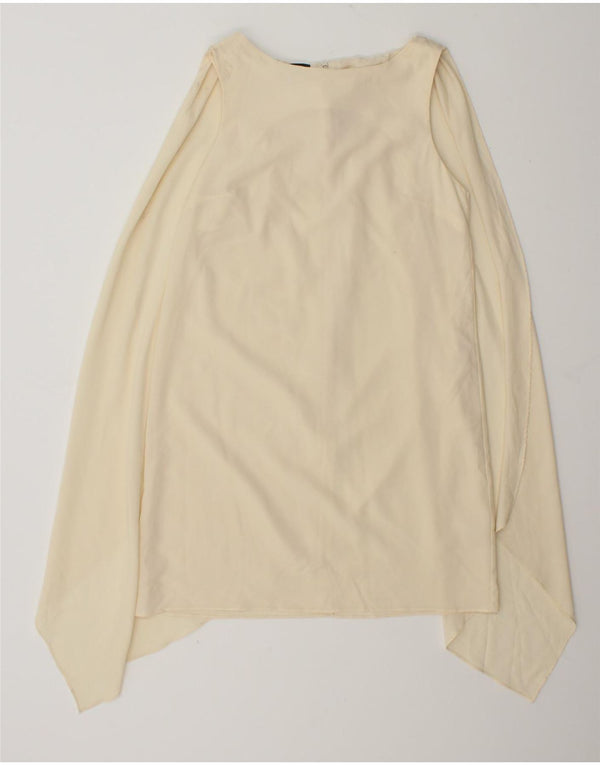 Topshop Γυναικείο Ασύμμετρο Αμάνικο Τοπ UK 8 Small Off White