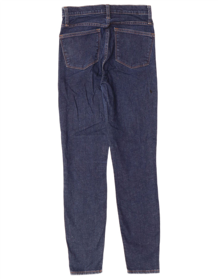 J. CREW Γυναικεία οδοντογλυφίδα Ψηλό ύψος Skinny Jeans W26 L29 Navy Blue Cotton