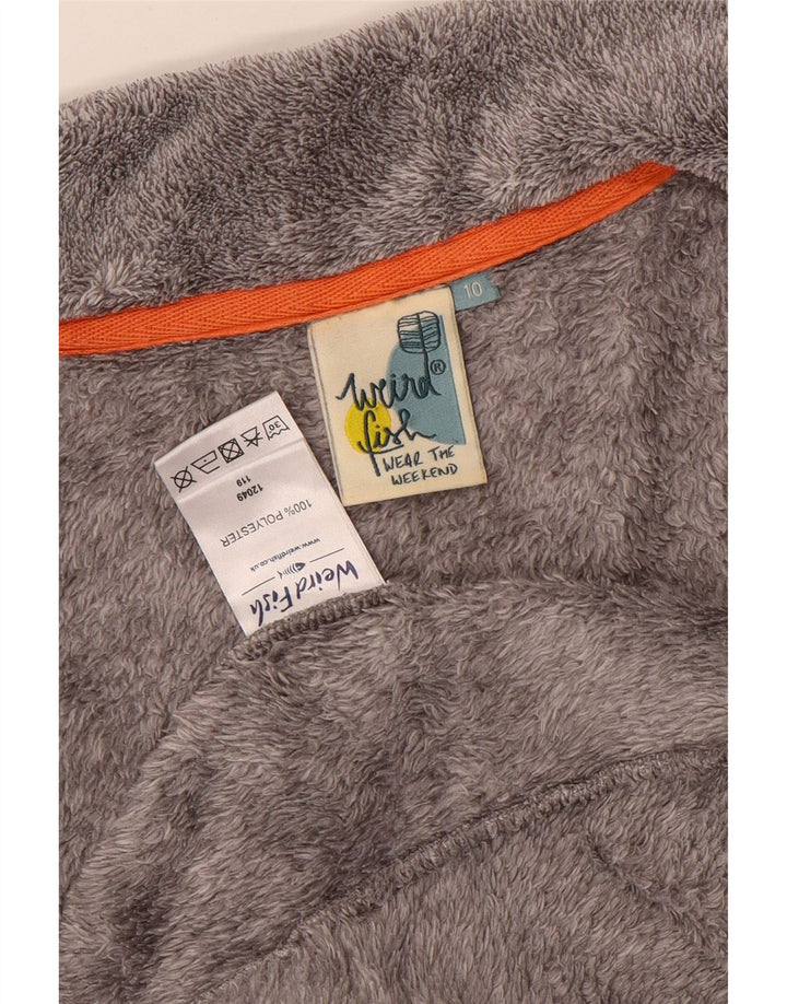 Weird Fish Γυναικείο Fleece Jacket UK 10 Small Grey Polyester