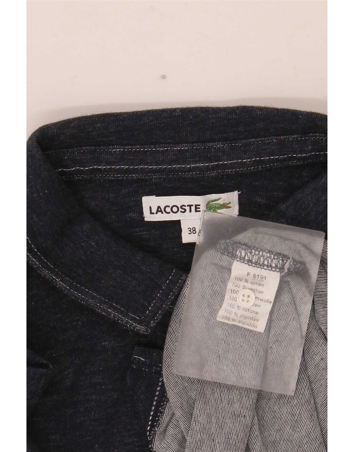 Γυναικείο πουκάμισο Lacoste φόρεμα νούμερο 38 Medium Navy Blue από βαμβάκι