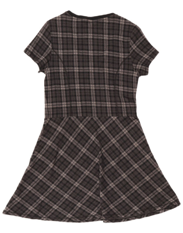 Γυναικείο φόρεμα Jack Wills A-Line UK 14 Large Grey Check Cotton