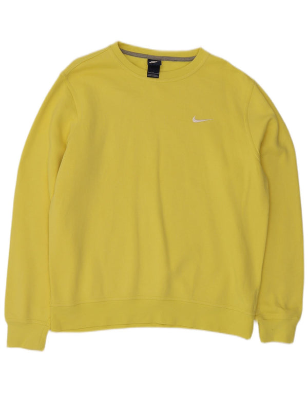 Ανδρικό φούτερ NIKE Jumper μεγάλο κίτρινο βαμβακερό