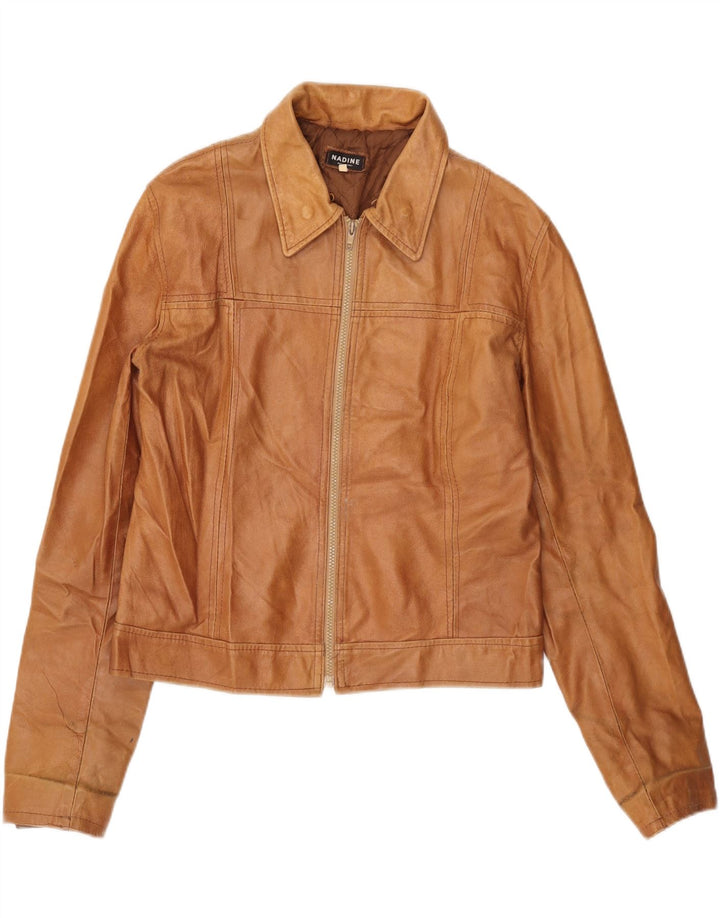 Nadine Ανδρικό Δερμάτινο Μπουφάν UK 40 Large Brown Δερμάτινο