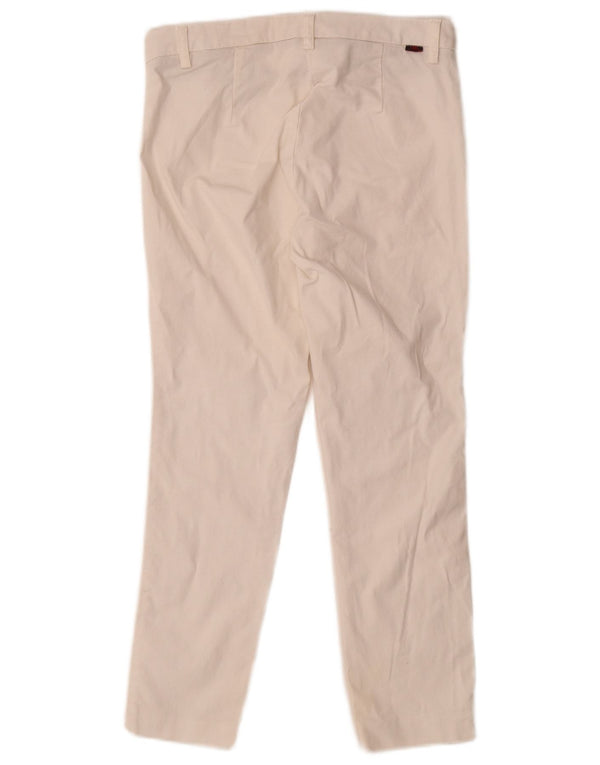 Kappa Γυναικείο Cropped Παντελόνι IT 38 XS W28 L24 Λευκό βαμβακερό
