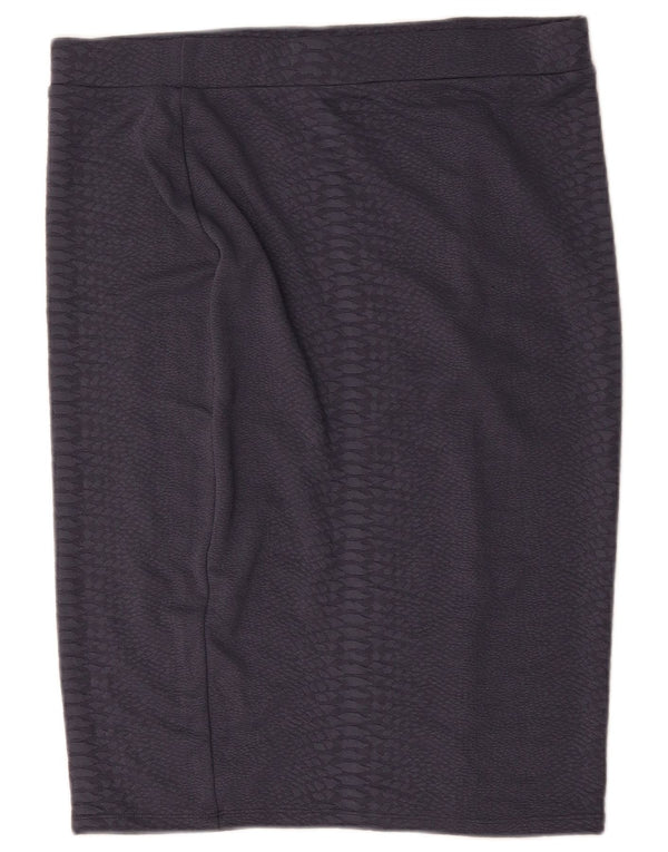 Marks & Spencer Γυναικεία Pencil Φούστα UK 18 XL W36 Grey Polyester