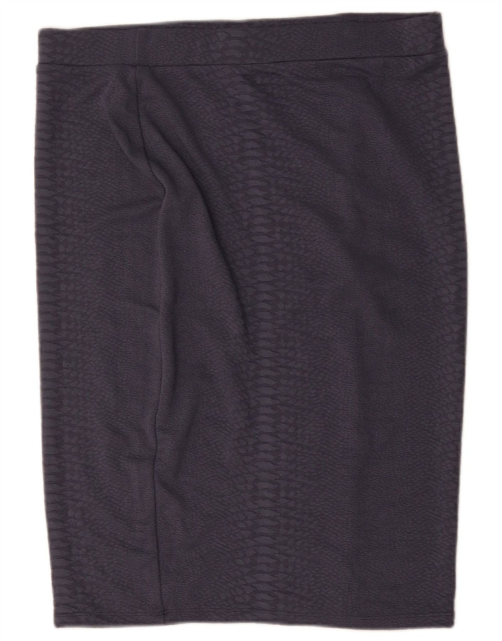 Marks & Spencer Γυναικεία Pencil Φούστα UK 18 XL W36 Grey Polyester