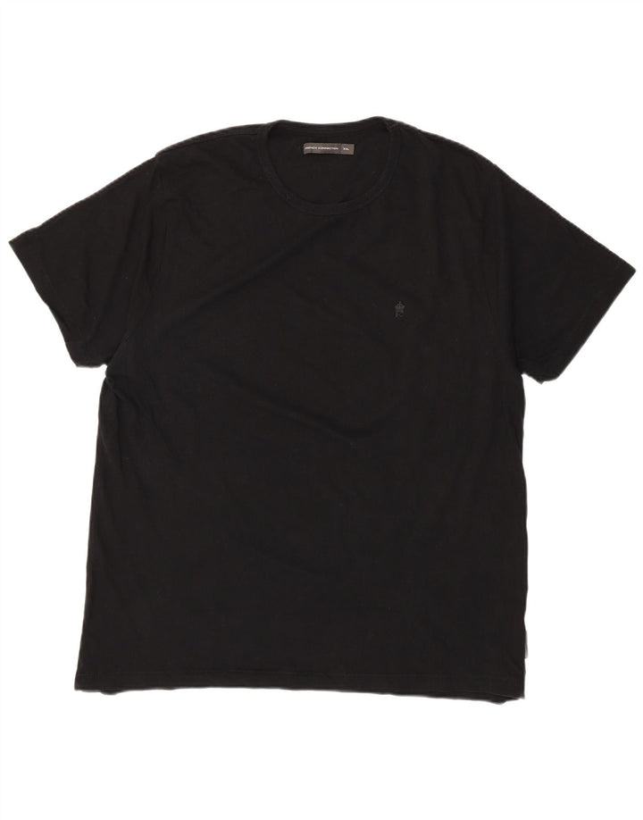 ΓΑΛΛΙΚΗ ΣΥΝΔΕΣΗ Γυναικείο T-Shirt Top UK 20 2XL Μαύρο βαμβακερό