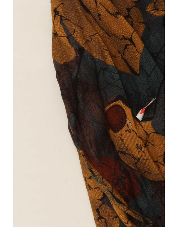 Vintage γυναικείο πουκάμισο μπλούζα UK 14 Medium πολύχρωμο Floral