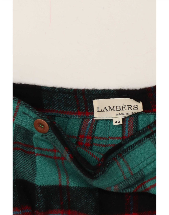 Lambers Γυναικεία μαχαίρι πλισέ φούστα IT 42 μεσαία W28 τιρκουάζ Check