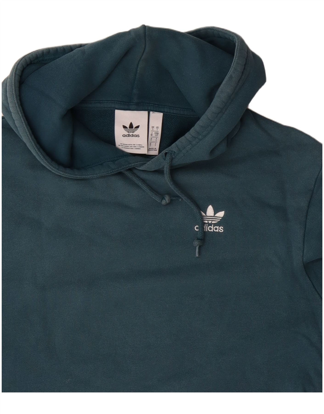 Ανδρικό κουκούλα Adidas Μικρό Μπλε Βαμβακερό
