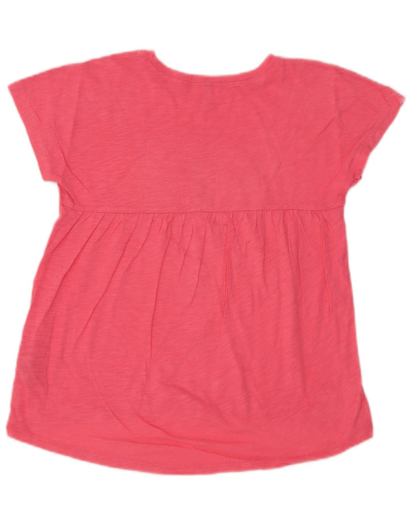 Benetton Girls T-Shirt Top 10-11 Years XL Pink Cotton