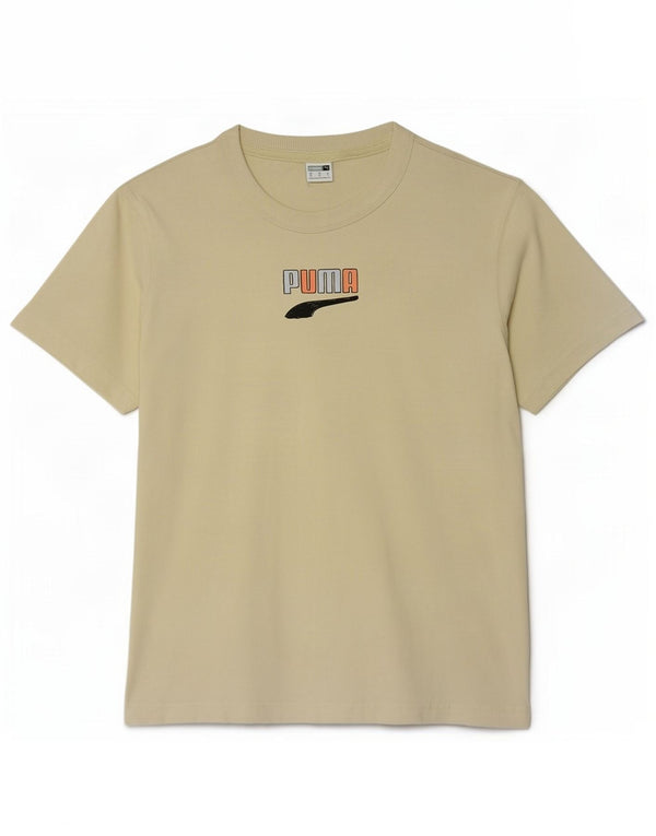 Γυναικείο γραφικό μπλουζάκι Puma Top UK 14 Medium Yellow