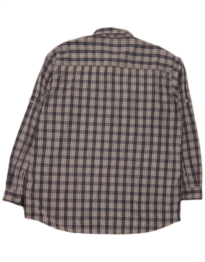 COLUMBIA Ανδρικό πουκάμισο Titanium 2XL Navy Blue Check Polyester